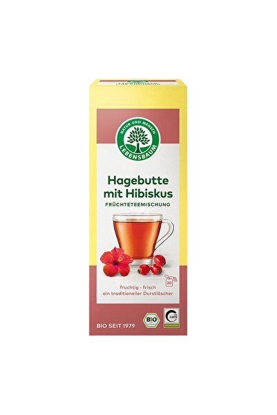 Lebensbaum Ceai de măceș și hibiscus, 20 plicuri organice, 50g