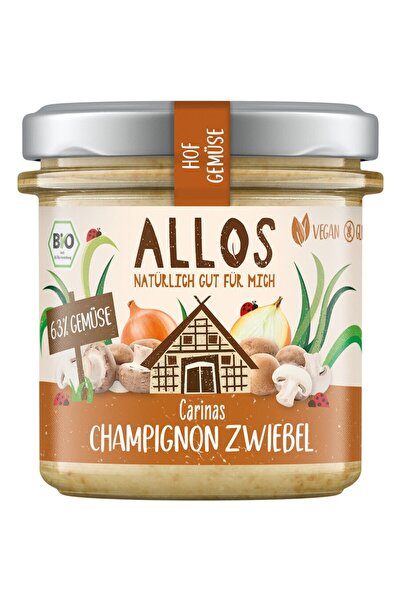 Allos Cremă întregătoare cu ceapă organică și ciuperci champignon, 135g
