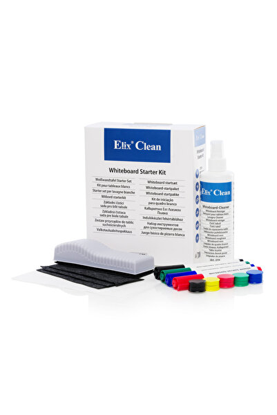 Elix Clean Starter Kit for Cleaning Whiteboards, Elix Clean, Black, 32 mm