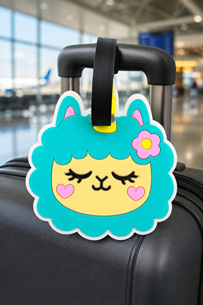 Boldy Lama Figured Suitcase Tag - Luggage Name Tag - Suitcase Label - Bag Tag...