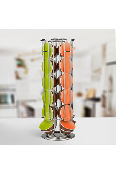 Alista Home Dolce Gusto θήκη για 24 κάψουλες καφέ, περιστρεφόμενη μεταλλική, ...