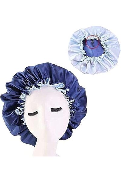 Generic Women's Adjustable Reversible Satin Bonnet - Soft Double Sided Sleep ...