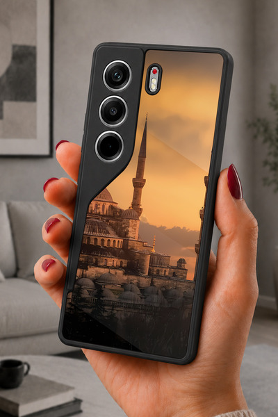 TECNO Camon 40 Uyumlu TarihiCami Desenli Kamera Korumalı Darbelere Dayanıklı ...