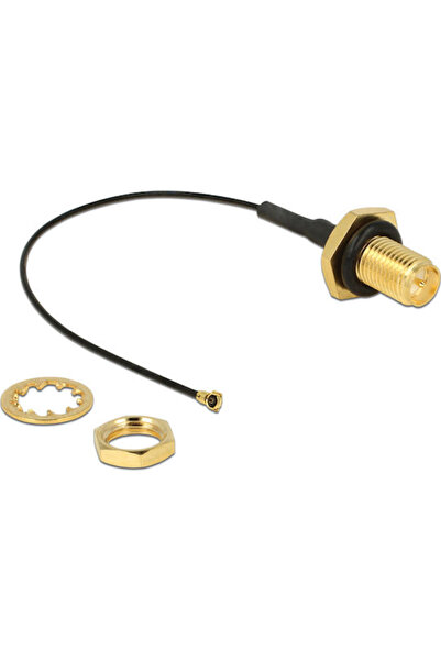 DELOCK Καλώδιο RP-SMA Αρσενικό - RP-SMA Θηλυκό 0,1μ (12464) 1 τεμάχιο