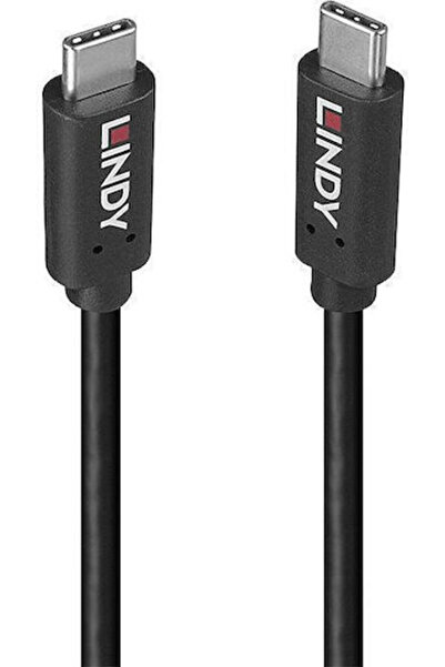 LİNDY Καλώδιο USB 3.2 USB-C Αρσενικό σε USB-C 60W PD Μαύρο 0.5μ