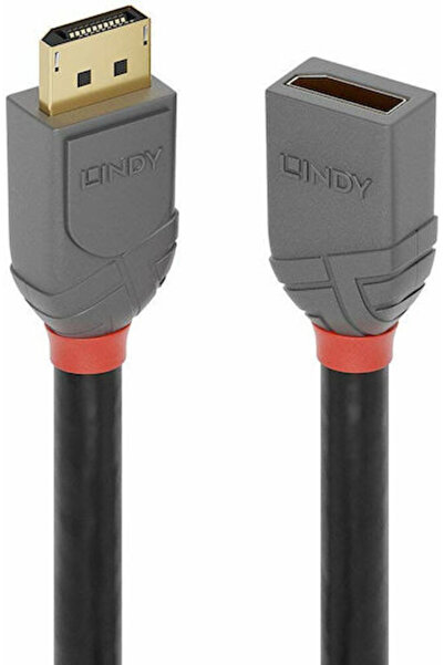 LİNDY Καλώδιο DisplayPort αρσενικό - DisplayPort θηλυκό 1μ Μαύρο (36496)