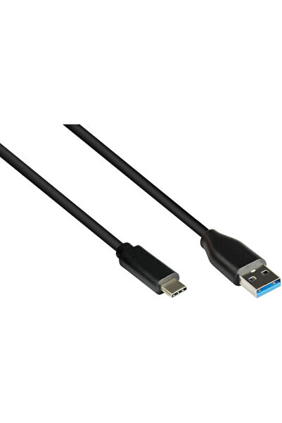 Good Connections Πλεγμένο καλώδιο USB 3.2 USB-C αρσενικό - USB-A μαύρο 1μ (28...