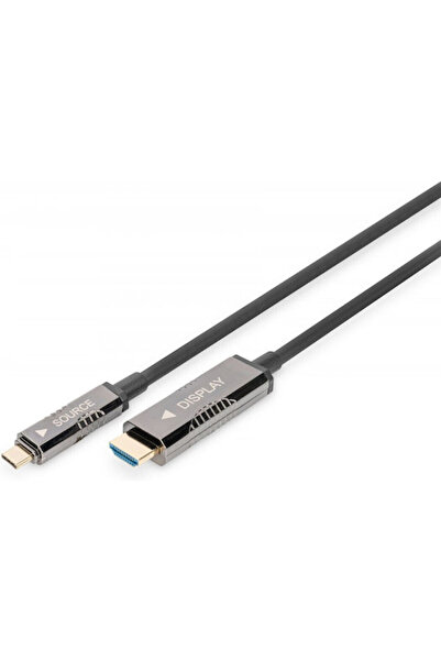 Digitus Καλώδιο HDMI αρσενικό - USB-C αρσενικό 20μ Μαύρο Κωδικός: AK-330150-2...