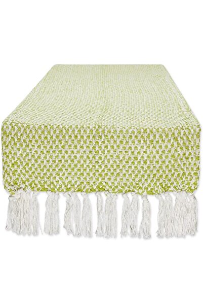 DII Woven Basics Collection 100% Cotton Knit Table Runner, 15x72, French Blue