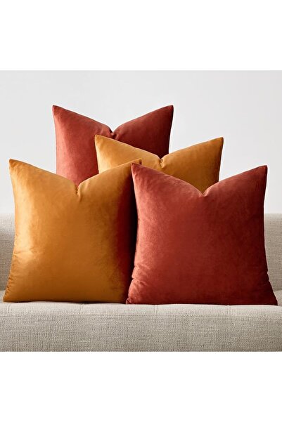GIGIZAZA Decorative Throw Pillow Covers 18 x 18, Gold Soft Pillow Covers Velv...