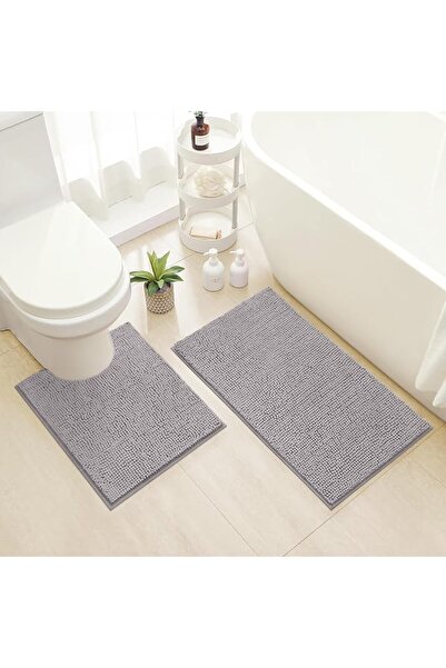 GENERAL HOMEIDEAS 2 Pieces Bathroom Rugs Set Navy Blue, Ultra Soft Non Slip B...