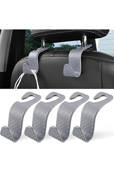 LivTee Car Seat Headrest Hooks, Car Hook Hangers Storage Organizer Interior A...