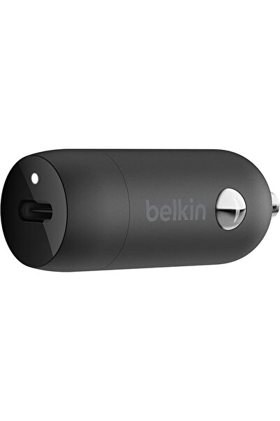 Belkin شاحن سيارة سريع USB-C بقوة 20 واط (شاحن سريع لأجهزة آيفون وسامسونج وجو...