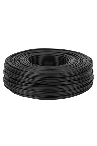 Lechpol Cablu RCA negru cu 2 fire, rolă de 100 m