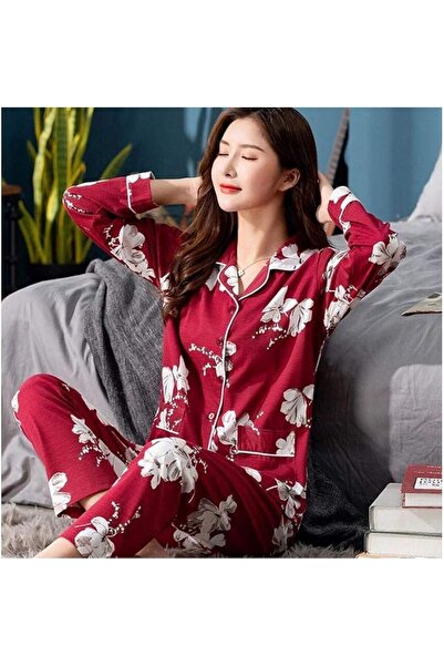 GENERAL New Fashion Ladies Pajamas Set Pajamas Ladies Cute Girls Long Sleeve ...
