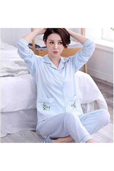 GENERAL New Fashion Ladies Pajamas Set Pajamas Ladies Cute Girls Long Sleeve ...