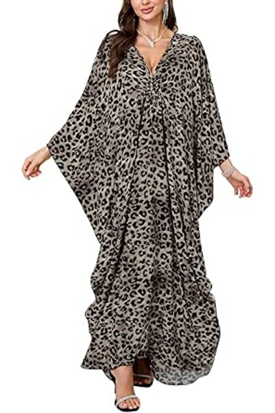 GENERAL Women's Summer Long Beach Dress Kimono Maxi Kaftan Cover ups