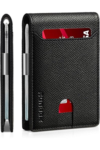 Runbox Top Layer Genuine Cowhide Leather Wallet for Men Slim Mens Wallet-Mone...