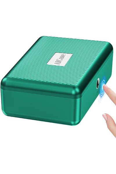 GENERAL Biometric Fingerprint Storage Box - Portable Cash Jewelry Lock Box - ...