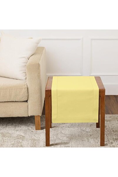 Solino Home Cotton Linen Hemstitch Table Runner – 14 x 36 Inch White Table Ru...