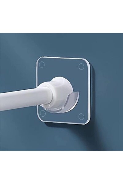 ELECDON Adhesive Curtain Rod Holder, Shower Curtain Rod Mount Holder for Wall...