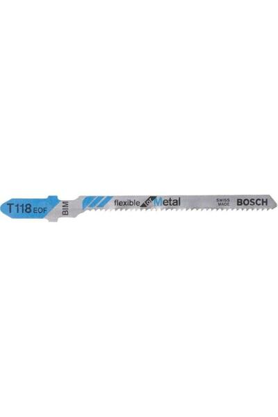 Bosch T 118 EOF Jigsaw Blade Set for Thin Metal Sheets, 5 pcs