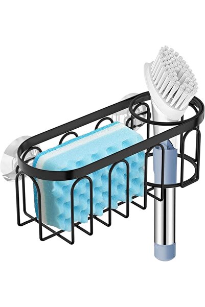 GENERAL 2 in 1 Sink Suction Cup Sponge Holder for Sponge, Scrubber, soap, Kit...