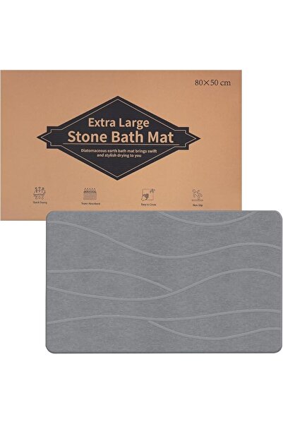 THMINS U-Shaped Toilet Bath Mat Sets 3 Piece, Non Slip, Extra Absorbent, Bath...