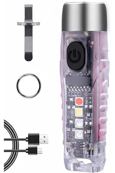 MAKINGTEC S12 Plus Mini LED Flashlights USB Rechargeable Small Keychain Flash...