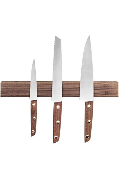GENERAL Powerful Wooden Knife Block Strip Magnetic Wall Mount for Metal Knive...