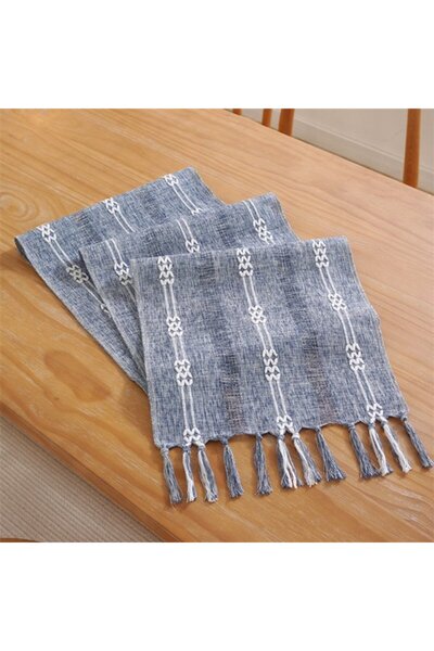Generic Brand Table runner, bohemian style, cream color, country style, with ...