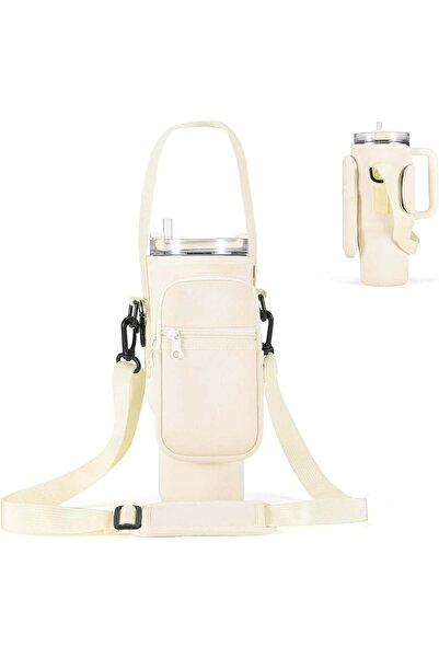 Arabest Neoprene Water Bottle Carrier Bag,40 oz Tumbler Holder Pouch with Han...