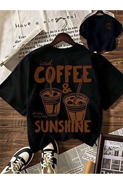 LİNA06 Lover, Women's Iced And Sunshine Design, Pure Cotton T-Shirt, Casual S...