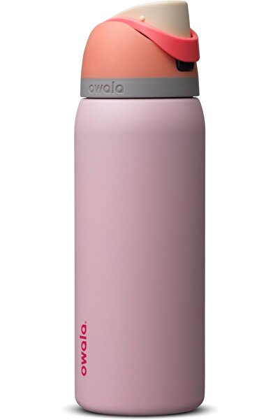 owala FreeSip - Stainless Steel - 24-oz. - Grey/Teal (Foggy Tide) () (A7)