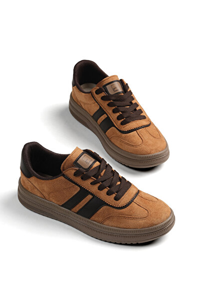 Tonny Black Women's Tan Black Comfortable Fit Non-Slip Sole Sneaker