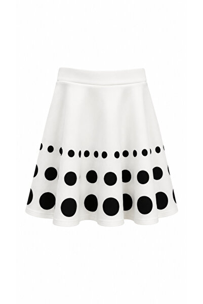 Zelish My Sister White polka dot mini skirt