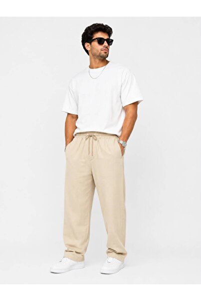 More Black Men's Black Baggy Sweatpants - Loose Fit Comfortable Fit