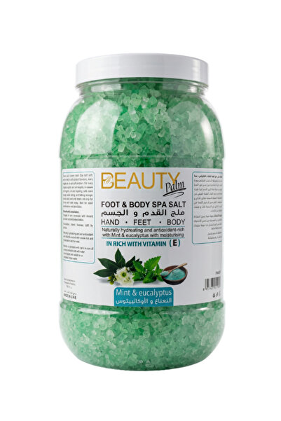 Beauty Palm Foot & Body Spa Salt 5kg - Eucalyptus & Mint, Hard
