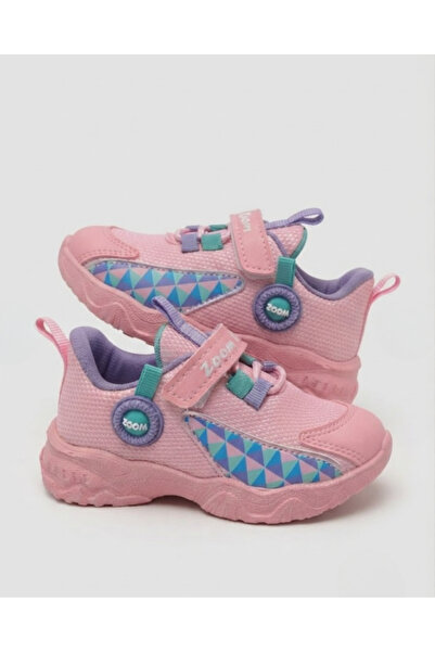 Enes Ayakkabıcılık Kız Çocuk Cırtlı Bağcık Detaylı Ortapedik Günlük Sneaker S...