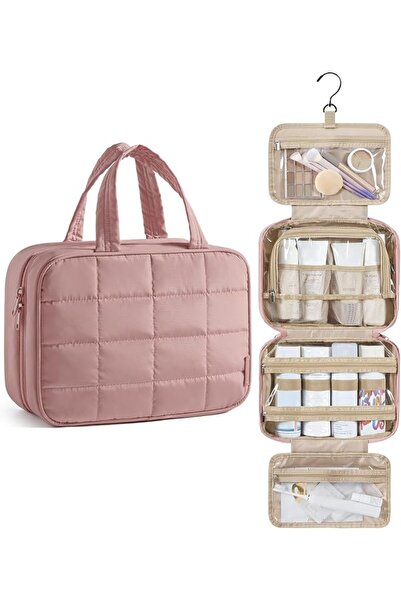 BAGSMART Travel Toiletry Bag with Jewelry Organizer, Hanging Travel Bag for T...