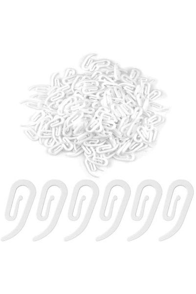 Morvena Picks Set de cârlige pentru perdele din 200 de piese, cleme de perdea...