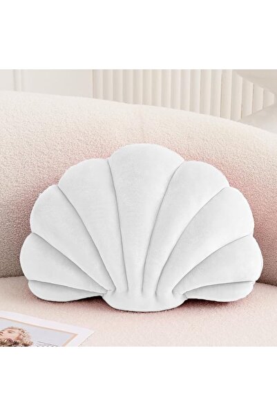 XIAIJIA Seashell Decorative Pillow Shell Shaped Throw Pillow 3D Insert Beach ...
