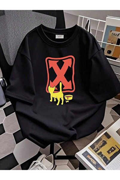 2BIR تي شيرت H Street Skate Yellow Cat بتصميم ريترو عتيق لرياضة التزلج، تصميم...