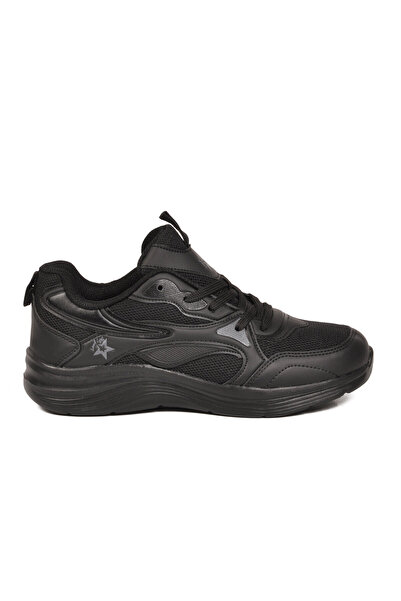 AYK'S Black Mesh Breathable Lace-Up Comfortable Sole Unisex Walking and Sport...