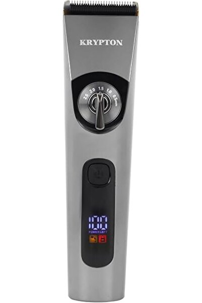 KRYPTON Hair and Beard Trimmer, Grey/Black