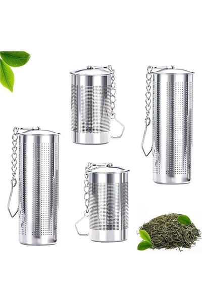 JOYZZZ Tea Infuser, 4 Pack Stainless Steel Tea Strainer with Mesh Hook up, Te...