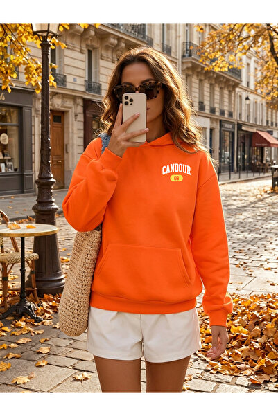 trendypassion Unisex Printed Oversize Hoodie Hooded Sweatshirt