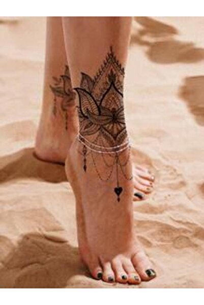 OEM Tatuaje temporare pentru picioare, stil henna, realiste și impermeabile