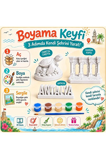 Antalya 3D Boyama Seti