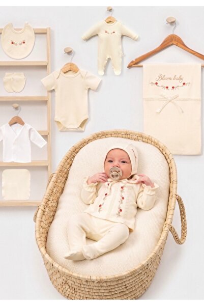 Cherub Baby Handmade Embroidered Newborn Baby Girl 10-Piece Hospital Discharg...